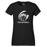 Damen T-Shirt Volleyball Schriftzug