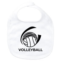 Baby Lätzchen Volleyball Schriftzug Klettverschluss