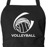 Schürze Volleyball Schriftzug mit Taschen
