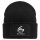 Beanie mit Patch Volleyball Schriftzug Black