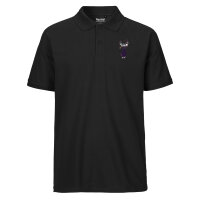 Herren Polo Shirt Hirsch Silhouette