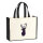 Jutetasche Hirsch Silhouette 21 Liter Black