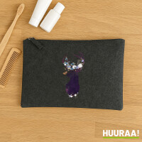 Kulturbeutel Hirsch Silhouette 1 Liter Charcoal