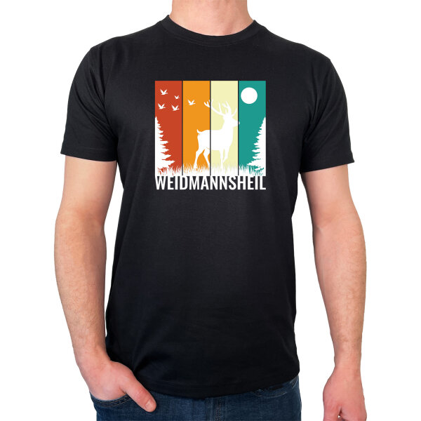 Herren T-Shirt Weidmannsheil Hirsch Wald