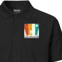 Herren Polo Shirt Weidmannsheil Hirsch Wald