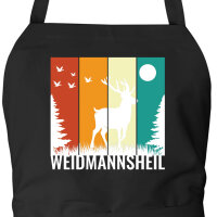 Schürze Weidmannsheil Hirsch Wald mit Taschen
