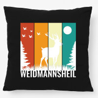 Kissen Weidmannsheil Hirsch Wald 40x40cm