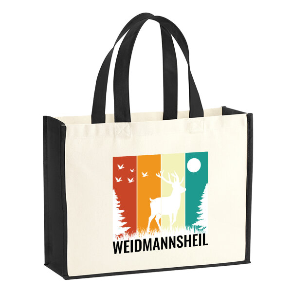Jutetasche Weidmannsheil Hirsch Wald 21 Liter Black