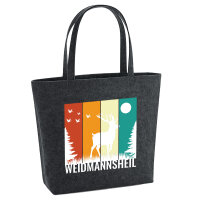 Filz Shopper Weidmannsheil Hirsch Wald 22 Liter