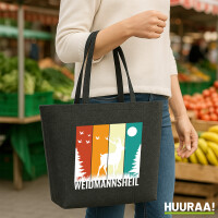 Filz Shopper Weidmannsheil Hirsch Wald 22 Liter