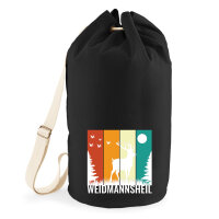 Seesack Weidmannsheil Hirsch Wald 20 Liter Black