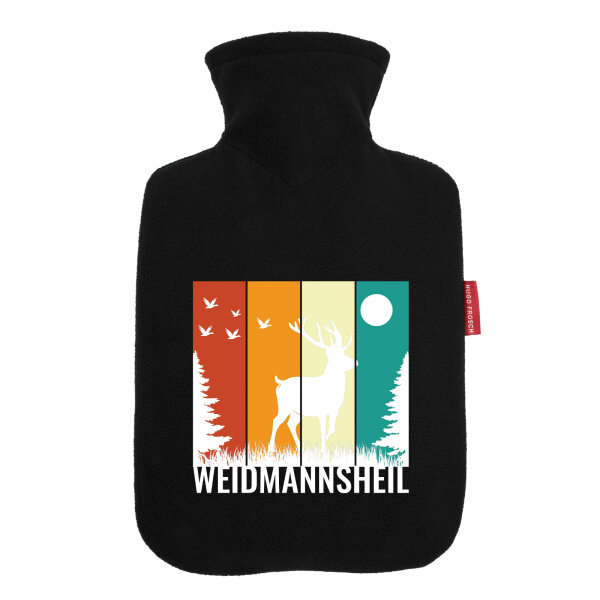 Wärmflasche Weidmannsheil Hirsch Wald