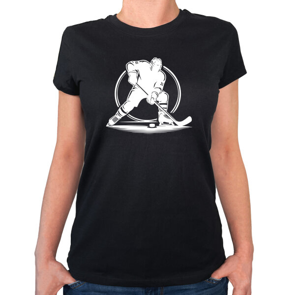 Damen T-Shirt Eishockey Hockey