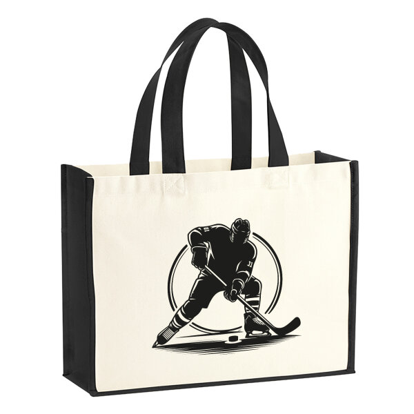 Jutetasche Eishockey Hockey 21 Liter Black