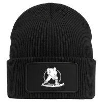 Beanie mit Patch Eishockey Hockey Black