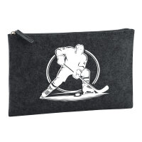 Kulturbeutel Eishockey Hockey 1 Liter Charcoal