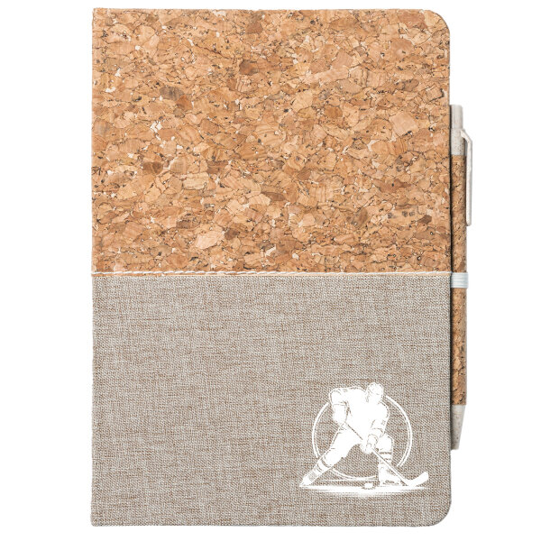 Notizbuch A5 Eishockey Hockey 80 Blatt inkl. Kugelschreiber