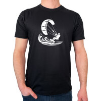 Herren T-Shirt Kitesurfen Silhouette
