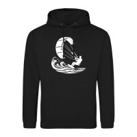 Unisex Hoodie Kitesurfen Silhouette