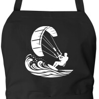 Schürze Kitesurfen Silhouette mit Taschen