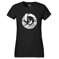 Damen T-Shirt Kite Board Kitesurfing