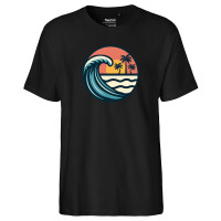 Herren T-Shirt Beach Strand Welle