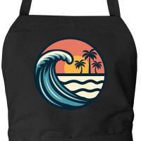 Schürze Beach Strand Welle mit Taschen