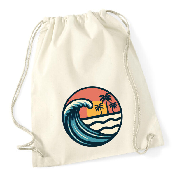Turnbeutel Beach Strand Welle 12 Liter