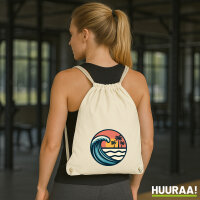 Turnbeutel Beach Strand Welle 12 Liter