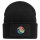 Beanie mit Patch Beach Strand Welle Black