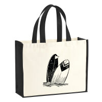 Jutetasche Surfboard Board 21 Liter Black