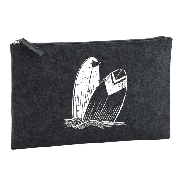 Kulturbeutel Surfboard Board 1 Liter Charcoal