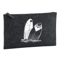 Kulturbeutel Surfboard Board 1 Liter Charcoal