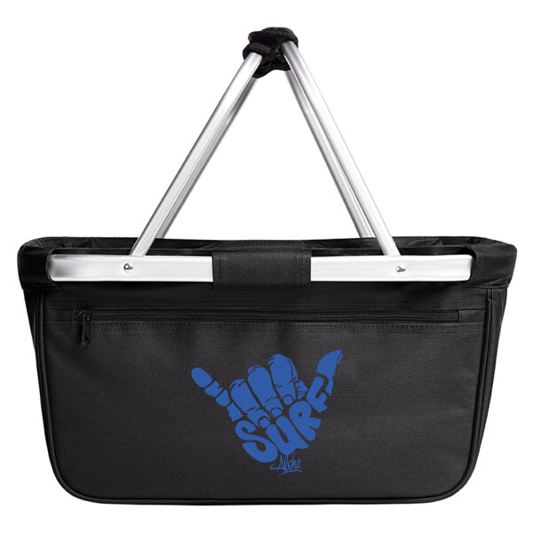 Einkaufskorb faltbar Hang Loose Surf Aloha 20 Liter Black