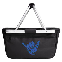 Einkaufskorb faltbar Hang Loose Surf Aloha 20 Liter Black