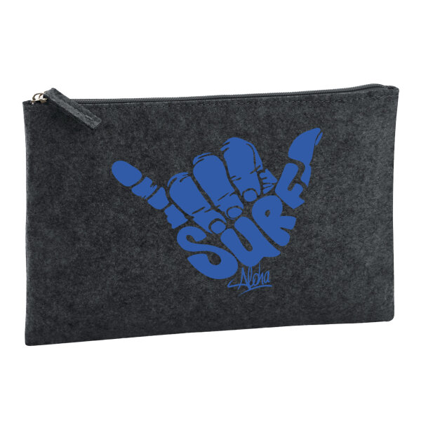 Kulturbeutel Hang Loose Surf Aloha 1 Liter Charcoal