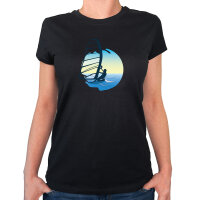 Damen T-Shirt Windsurfer Surfen