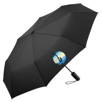 Regenschirm Windsurfer Surfen 98cm Schwarz