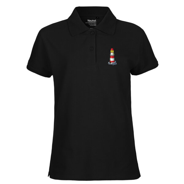 Damen Polo Shirt Leuchtturm Lighthouse