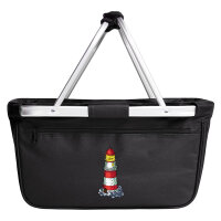 Einkaufskorb faltbar Leuchtturm Lighthouse 20 Liter Black