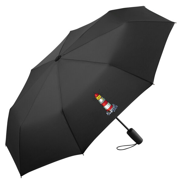 Regenschirm Leuchtturm Lighthouse 98cm Schwarz