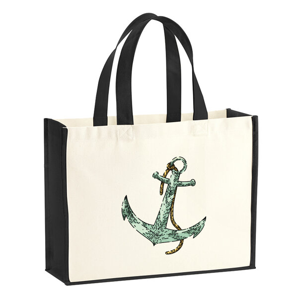 Jutetasche Anker Anchor 21 Liter Black