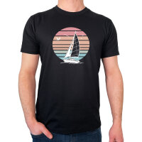 Herren T-Shirt Segelboot segeln
