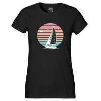 Damen T-Shirt Segelboot segeln