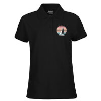 Damen Polo Shirt Segelboot segeln