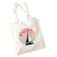 Jutebeutel Segelboot segeln 10 Liter