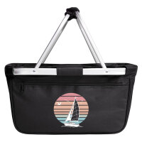 Einkaufskorb faltbar Segelboot segeln 20 Liter Black