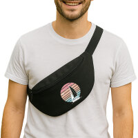 Bauchtasche Segelboot segeln 2,5 Liter Black