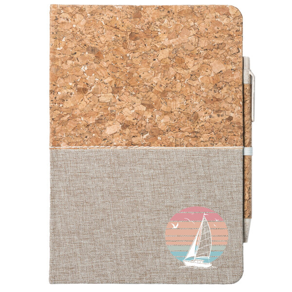 Notizbuch A5 Segelboot segeln 80 Blatt inkl. Kugelschreiber