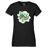 Damen T-Shirt Happy St. Patrick’s Day Zylinder